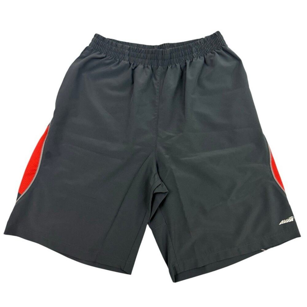 Avia Men’s Small Gray Red Athletic Shorts Stretch Running Training Gym S